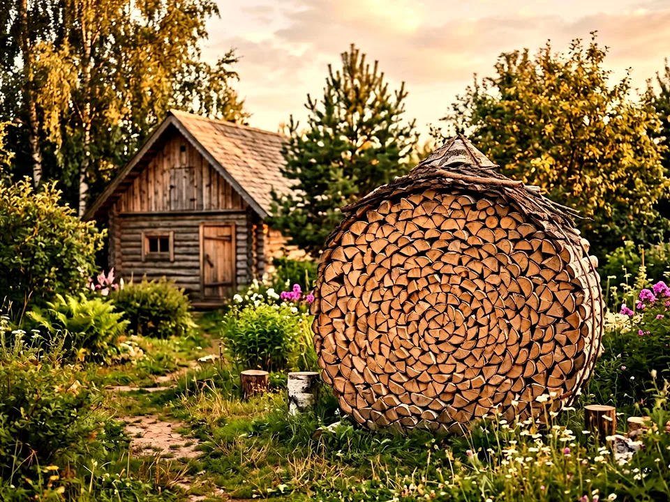 Дуб + укладка в дровник, Богородское, улица Озёрная, 6Г